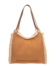 BORBONESE SUEDE LOGO sac &agrave; bandouli&egrave;re - Sacs pour Femme