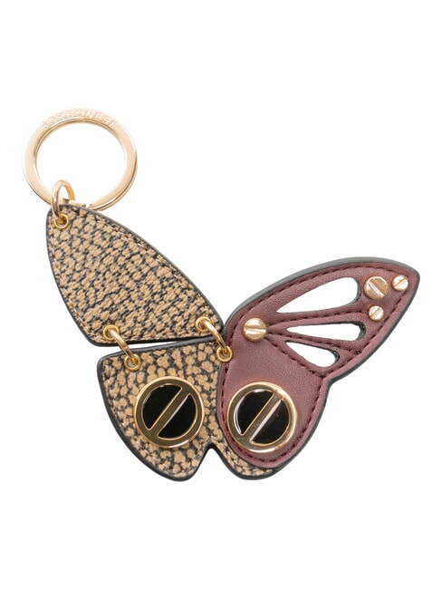 BORBONESE LOGO Porte-cl&eacute;s papillon op&eacute;ration naturelle/multicolore - Porte-cl&eacute;s