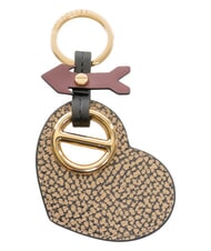 BORBONESE LOGO Porte-cl&eacute;s c&oelig;ur op&eacute;ration naturelle/multicolore - Porte-cl&eacute;s - 1