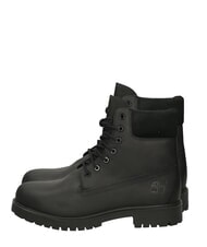 TIMBERLAND 25 Bottines en cuir &agrave; lacets noir pleine fleur - Chaussures Homme - 1