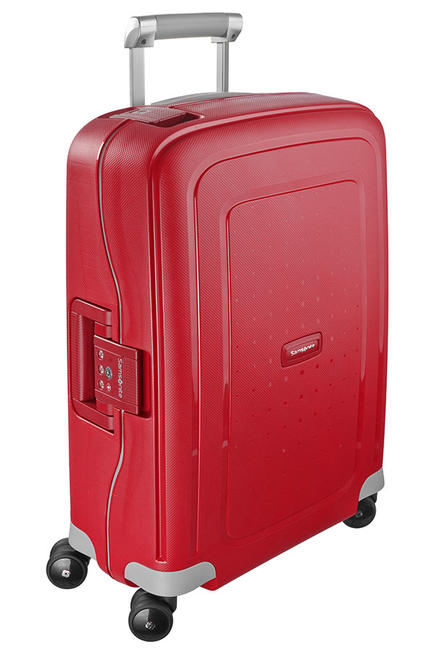 SAMSONITE Valise Ligne S'CURE, valise cabine rouge crismond - Valises cabine