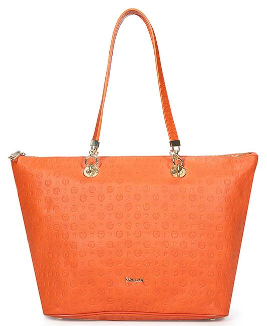 POLLINI Embossed Heritage Sac cabas port&eacute; &eacute;paule ORANGE - Sacs pour Femme