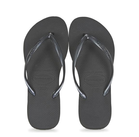 HAVAIANAS Tongs HAVAINAS SLIM NOIR - Chaussures Femme