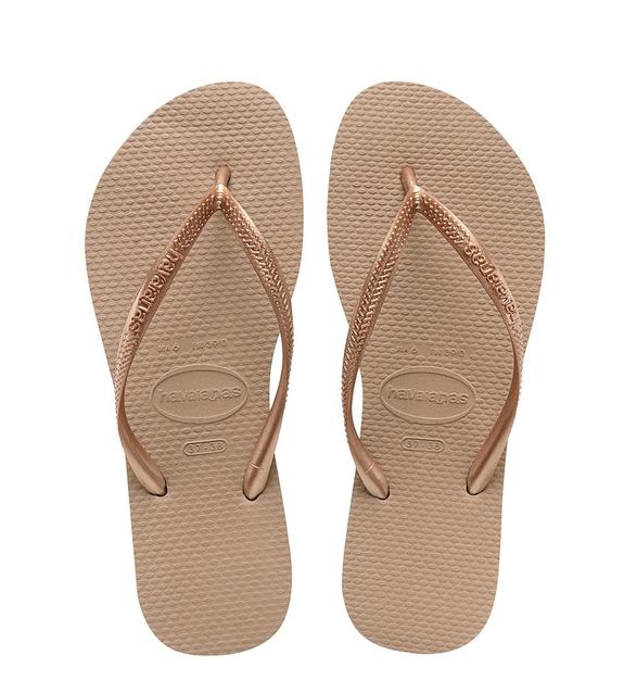 HAVAIANAS Tongs HAVAINAS SLIM rose / or - Chaussures Femme