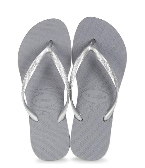 HAVAIANAS Tongs HAVAINAS SLIM acier / gris - Chaussures Femme