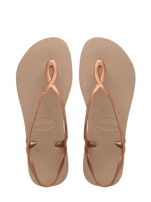 HAVAIANAS Tongs LUNA rosegold rosegold - Chaussures Femme