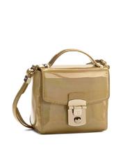 TRUSSARDI Jeans Levanto Shiny, mini sac &agrave; bandouli&egrave;re or - Sacs pour Femme - 1