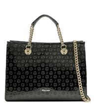 POLLINI Embossed Heritage Sac &agrave; main bandouli&egrave;re en cuir verni - Sacs pour Femme