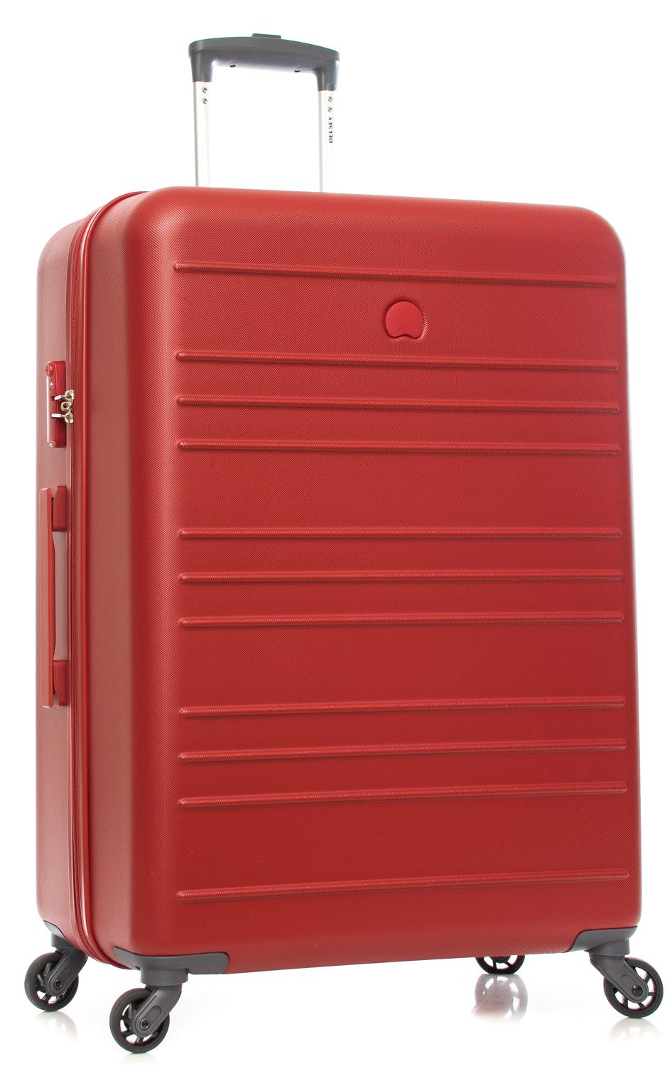 Valise Delsey Ligne Carlit, Taille Grande Rouge Achetez À Prix Outlet!