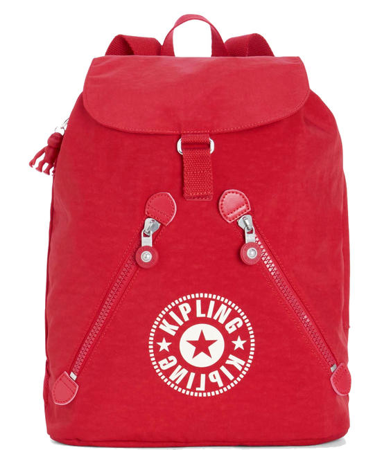 KIPLING Fundamental Petit sac a dos porté épaule Rouge vif - Sacs pour Femme