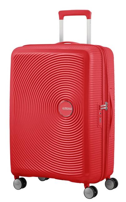 AMERICAN TOURISTER SOUNDBOX SPINNER Chariot moyen, extensible rouge corail - Valises Rigides