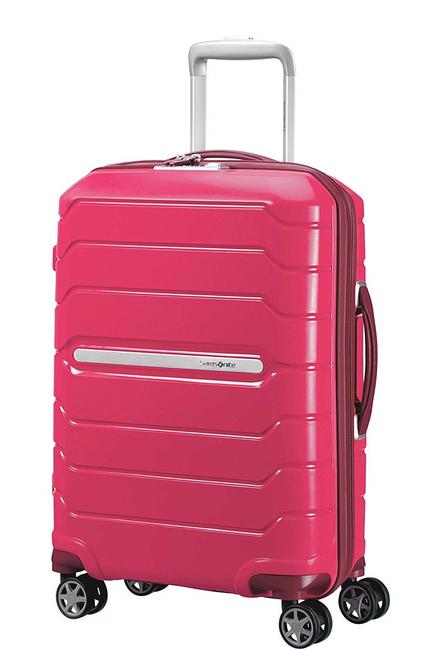 SAMSONITE Valise FLUX, valise cabine, extensible rouge granité - Valises cabine