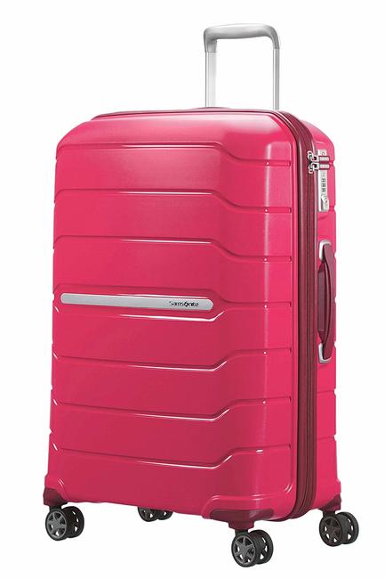 SAMSONITE Valise Ligne FLUX. taille moyenne rouge granité - Valises Rigides