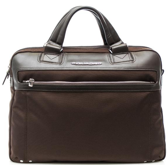 PIQUADRO Porte document LINK 2, pour ordinateur portable de 15'' MORO - Porte Documents Travail