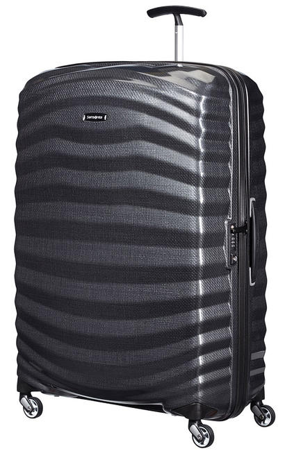 SAMSONITE Trolley Linea LITE-SHOCK. extra-large. ultraleggero NOIR - Valises Rigides