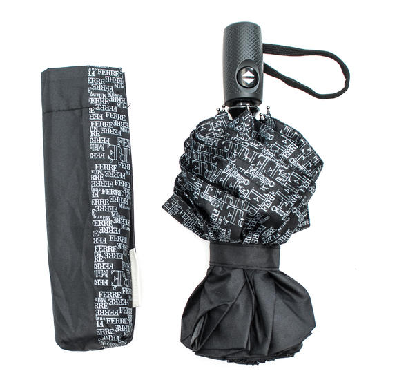 FERRÈ Parapluie FERRÃˆ Ouverture et fermeture automatique, en polyester noir - Parapluies