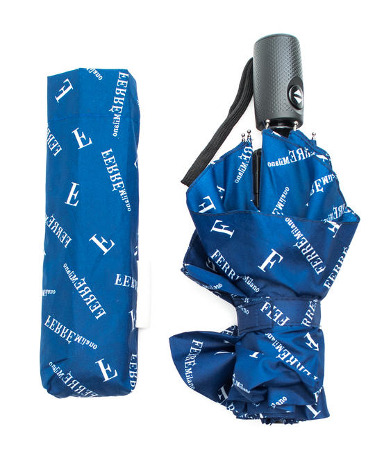 FERRÈ Parapluie FERRÃˆ Avec touche d'ouverture/fermeture automatique bleu - Parapluies