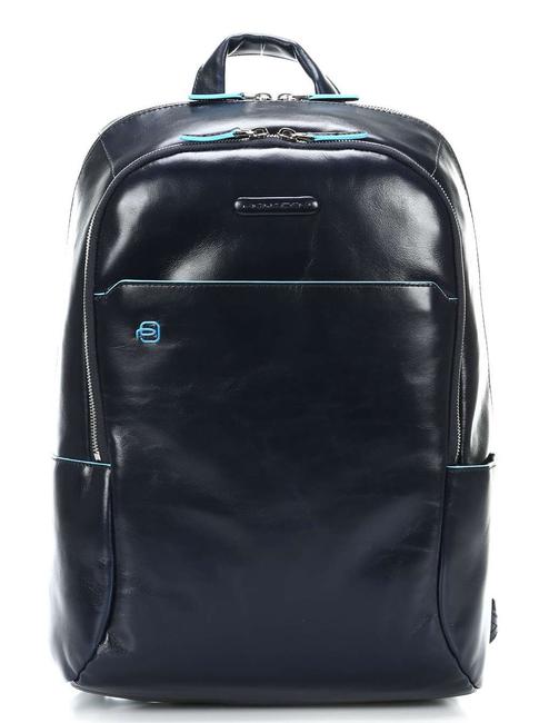 PIQUADRO sac à dos Ligne carré bleu, cuir bleu - Sacs à dos pour ordinateur portable