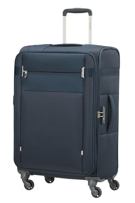 SAMSONITE Chariot CITYBEAT, bagage à main ultraléger, extensible blu navy - Valises Semi-rigides