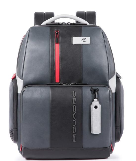 PIQUADRO Sac à dos Porte-ordinateur 15,6 "URBAN FAST-CHECK GRIS - Sacs à dos pour ordinateur portable