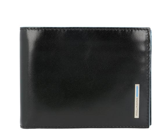 PIQUADRO Portefeuille BLUE SQUARE, en cuir, avec RFID Noir - Portefeuilles Homme
