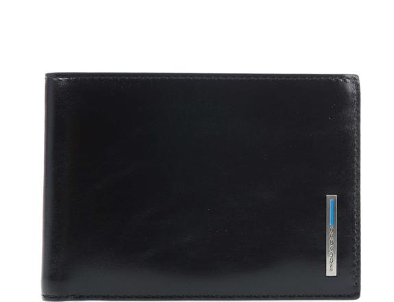 PIQUADRO Portefeuille Ligne BLUE SQUARE, en cuir Noir - Portefeuilles Homme