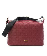 POLLINI Heritage Embossed Sac bandouli&egrave;re Bordeaux - Sacs pour Femme - 1
