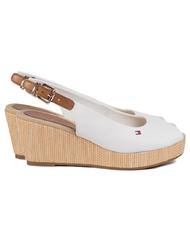 TOMMY HILFIGER TOMMY HILFIGHER Elba Sandales compens&eacute;es ivoire - Chaussures Femme - 1