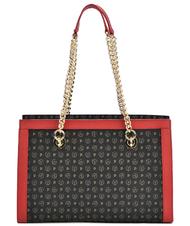 POLLINI Cartable classique  Heritage Sac &agrave; main ou &agrave; bandouli&egrave;re laque noire - Sacs pour Femme - 1