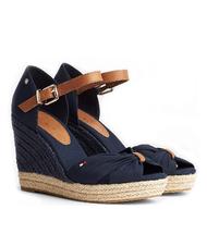 TOMMY HILFIGER BASIC BASIC Sandales hautes &agrave; bout ouvert ciel d&eacute;sert - Chaussures Femme - 1