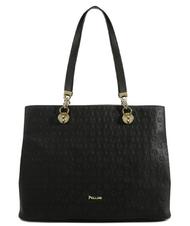 POLLINI Heritage Embossed Sac port&eacute; &eacute;paule, avec anses interchangeables Noir - Sacs pour Femme - 1
