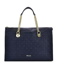 POLLINI Heritage Embossed Sac port&eacute; &eacute;paule / sac bandouli&egrave;re bleu - Sacs pour Femme - 1