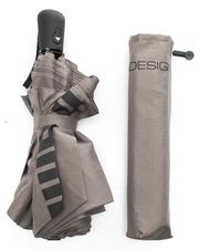 MOMO DESIGN   Parapluie pliant avec bouton d&rsquo;ouverture/fermeture taupe - Parapluies - 1