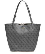 GUESS  ALBY TOGGLE 4G Shopping bag avec pochette CHARBON / NOIR - Sacs pour Femme - 1