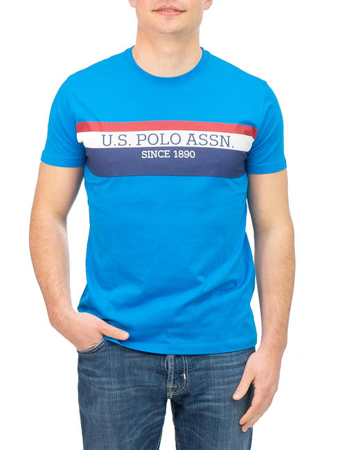 U.S. POLO ASSN.  T-shirt à logo Bleu clair / bleu clair - T-shirt