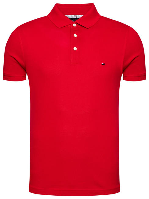 TOMMY HILFIGER 1985  1985 Polo coupe slim Rouge primaire - chemise polo