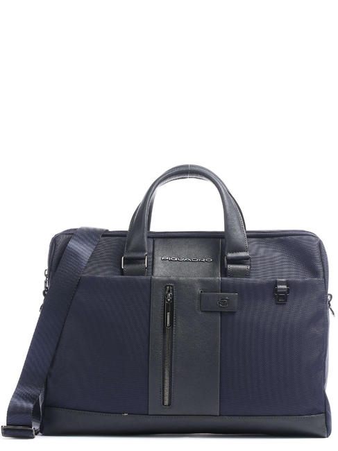 PIQUADRO Dossier BRIEF, support PC 15,6 ", avec fente bleu - Porte Documents Travail