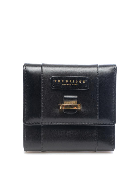 THE BRIDGE VIGNA  Porte-feuille en cuire black Gold - Portefeuilles Femme