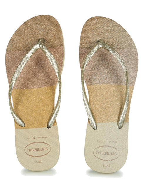 HAVAIANAS PALETTE GLOW Tongs SAND / GREY - Chaussures Femme