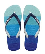 HAVAIANAS TOP LOGOMANIA Tongs bleu - Chaussures unisexe - 1
