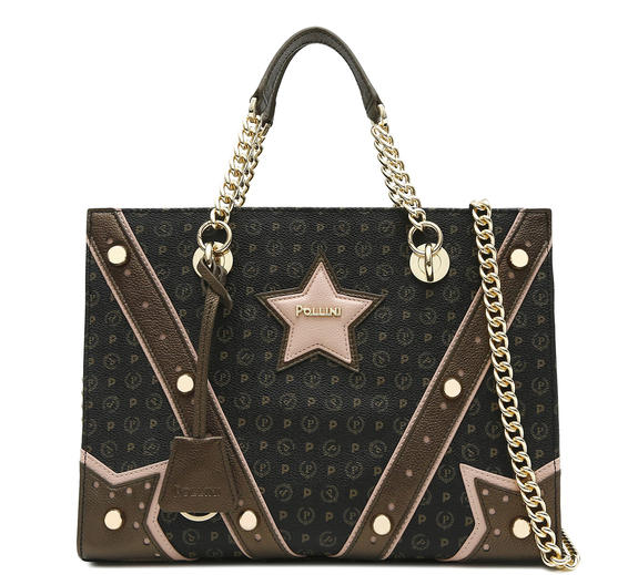 Western Heritage Sac &agrave; main, avec bandouli&egrave;re laque noire - Sacs pour Femme