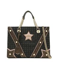 POLLINI Western Heritage Sac &agrave; main, avec bandouli&egrave;re laque noire - Sacs pour Femme - 2