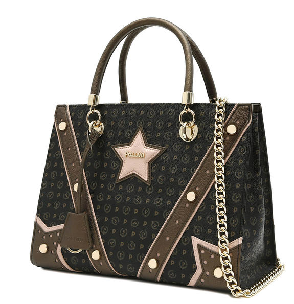 Western Heritage Sac &agrave; main, avec bandouli&egrave;re laque noire - Sacs pour Femme