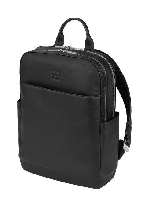 Sac &agrave; dos MOLESKINE Ligne CLASSIC, Etui 15 "pour PC, en cuir le noir - Sacs &agrave; dos pour ordinateur portable