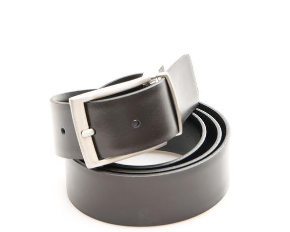 Ceinture En cuir. r&eacute;versible NOIR - Ceintures