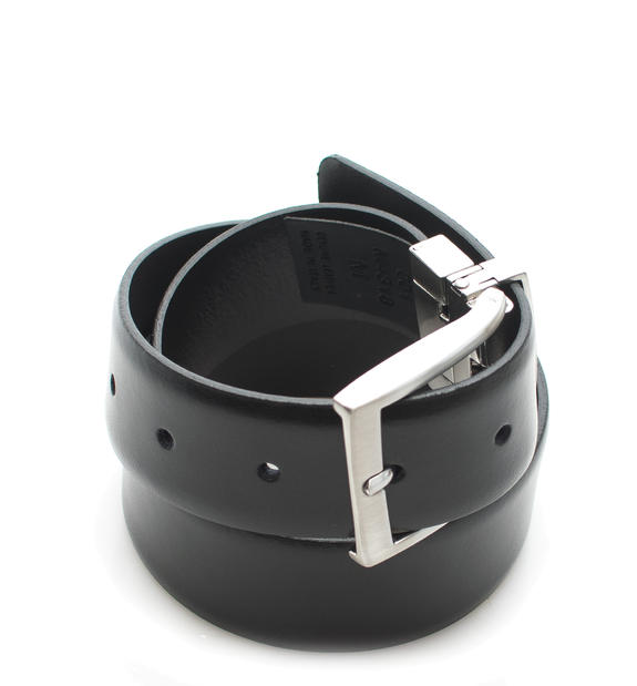 Ceinture En cuir. r&eacute;versible NOIR - Ceintures
