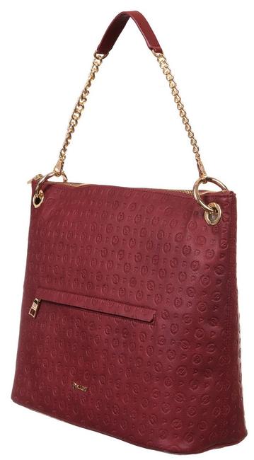 Embossed Heritage Sac port&eacute; &eacute;paule muni d'une bandouli&egrave;re et d'un porte-cl&eacute;s Bordeaux - Sacs pour Femme