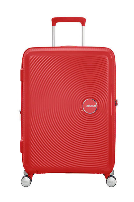 SOUNDBOX SPINNER Chariot moyen, extensible rouge corail - Valises Rigides