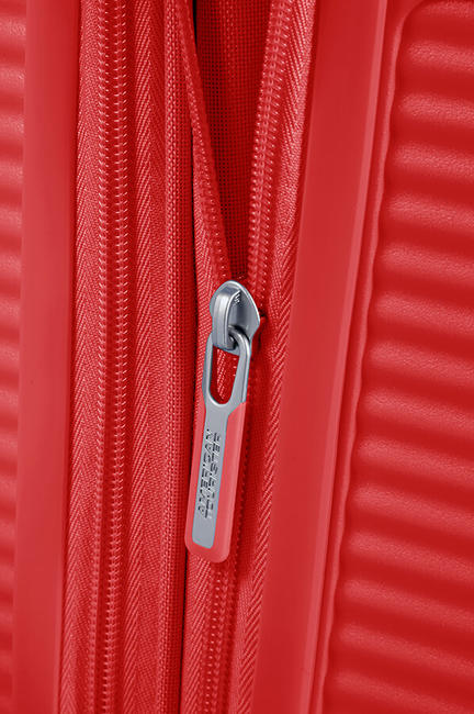 SOUNDBOX SPINNER Chariot moyen, extensible rouge corail - Valises Rigides