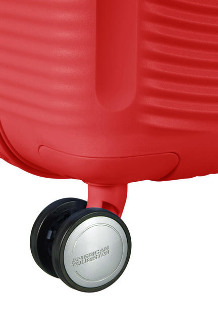 SOUNDBOX SPINNER Chariot moyen, extensible rouge corail - Valises Rigides